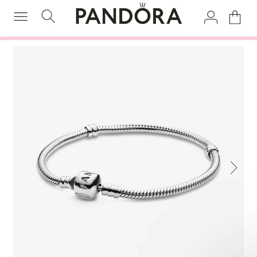 Pandora Moments Snake Chain Bracelet 7.1 in